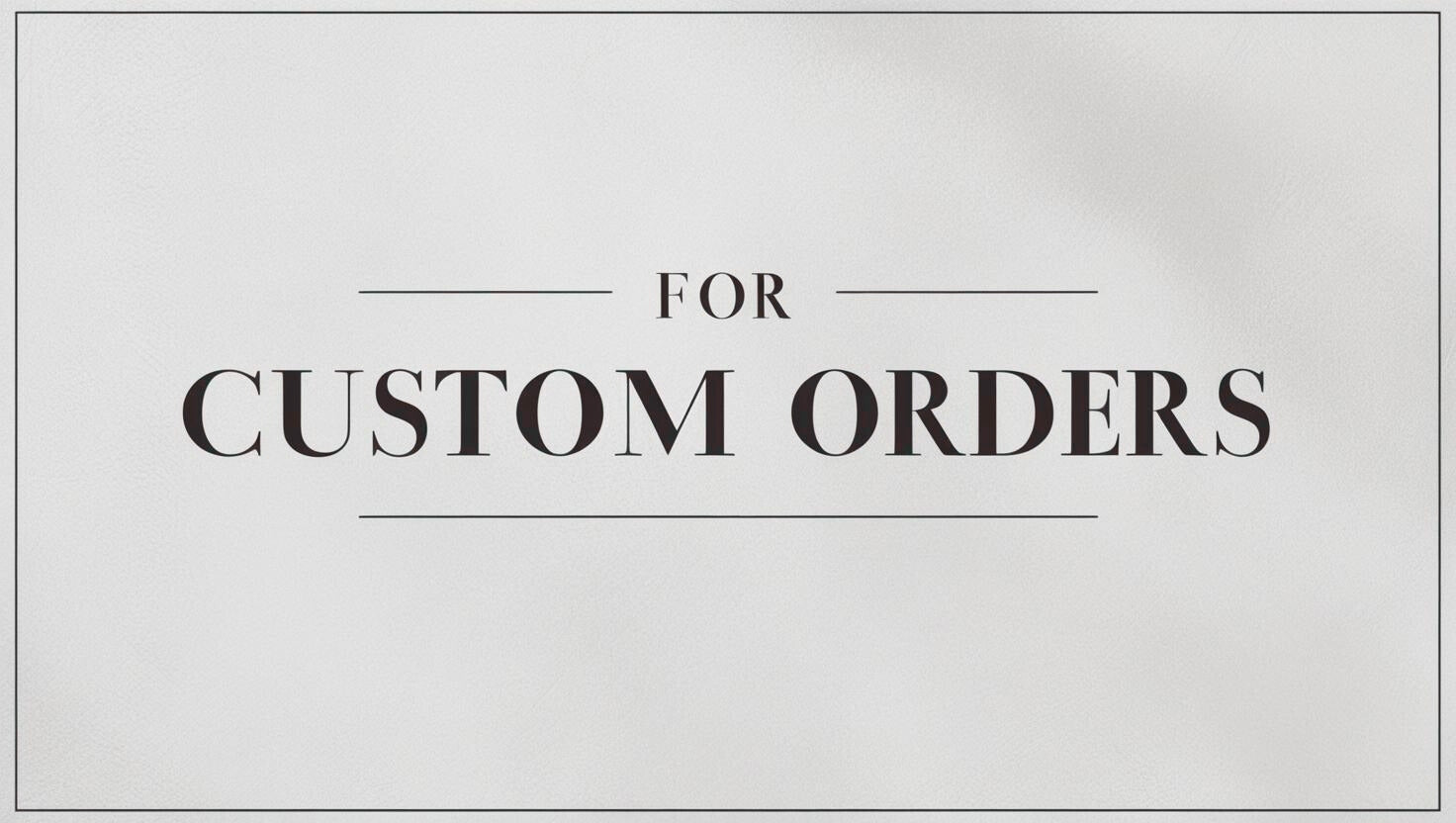 For Custom – ademishia