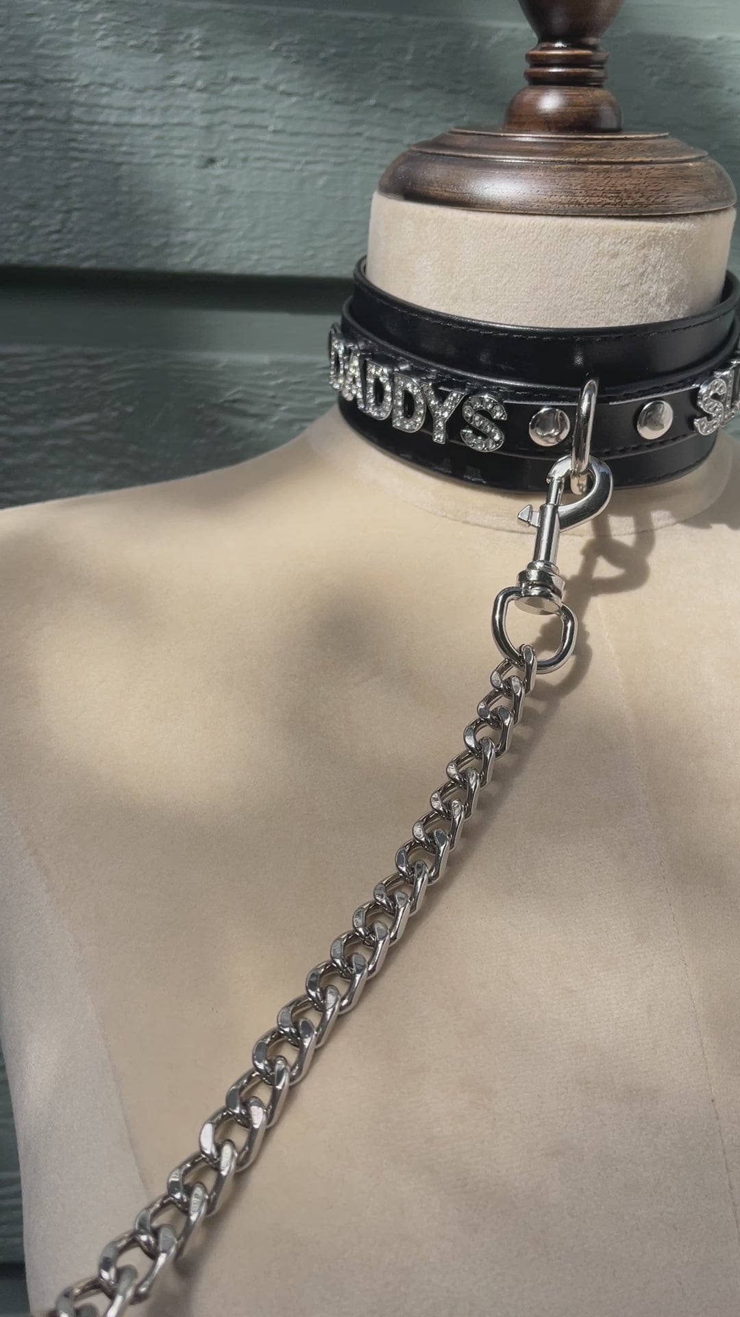 Roleplay Collar For Couples Chenyesun Collar Choker With Leash ...